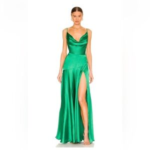 NWT Bronx and Banco Leo Gown in Emerald. Size XS